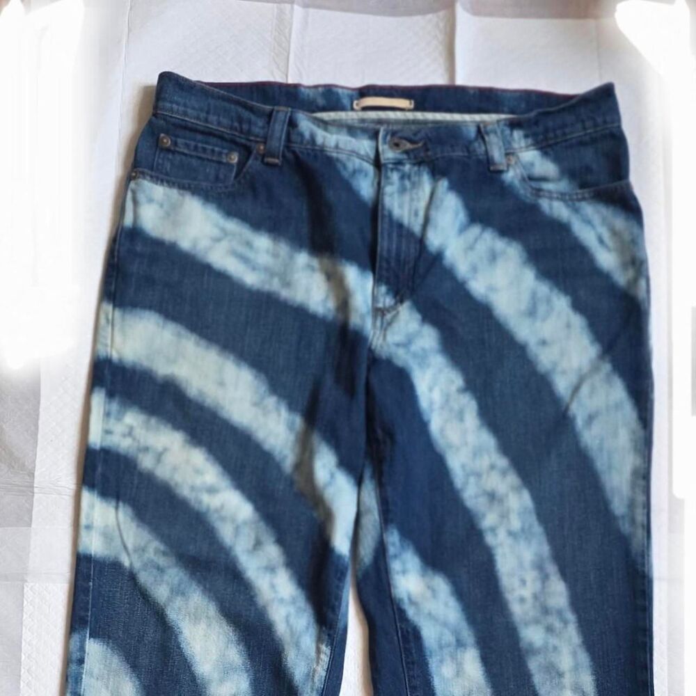 Llbean Men's Blue and Navy Jeans